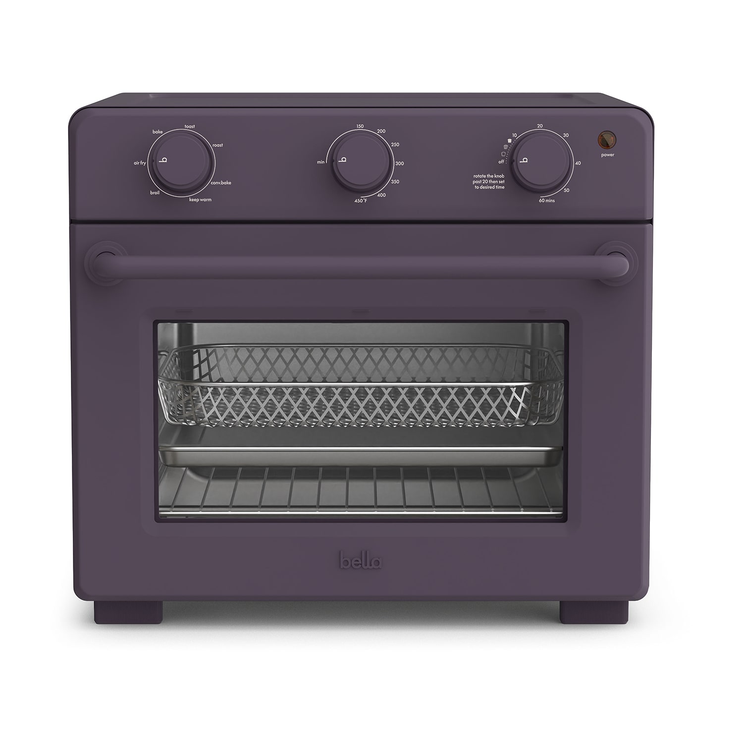 bella 6-Slice Toaster Oven Air Fryer, Fits-anywhere™ kitchenware