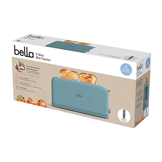 bella 2-Slice Slim Toaster, Fits-anywhere™ kitchenware