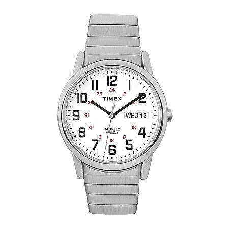 Timex Mens Silver Tone Stainless Steel Expansion Watch T2m9329j