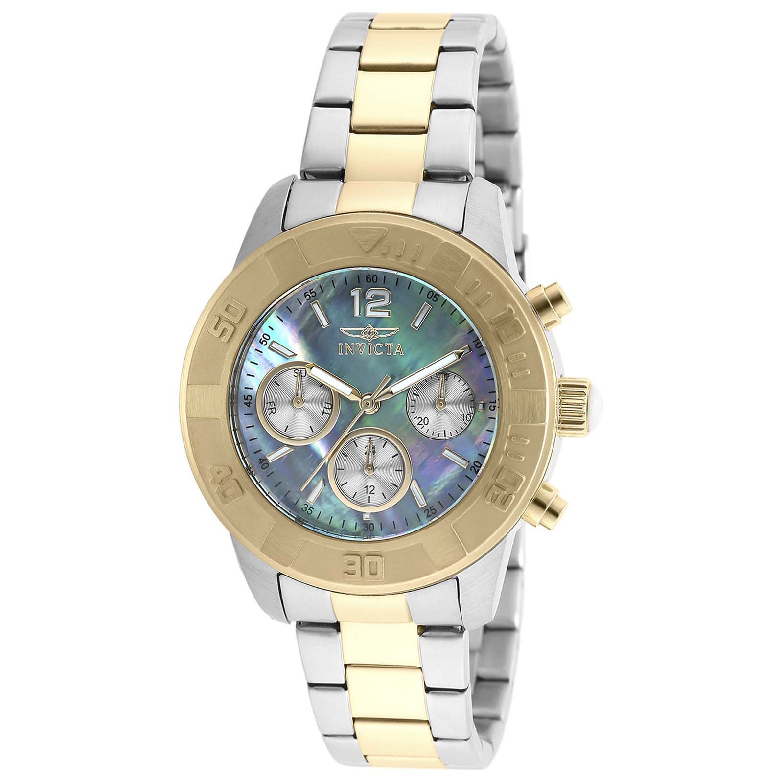 Invicta® Angel Womens Two-Tone Mother-Of-Pearl Bracelet Watch 21613