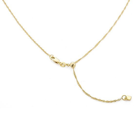 Unisex Adult 14K Gold Over Silver 22 Inch Wheat Chain Necklace