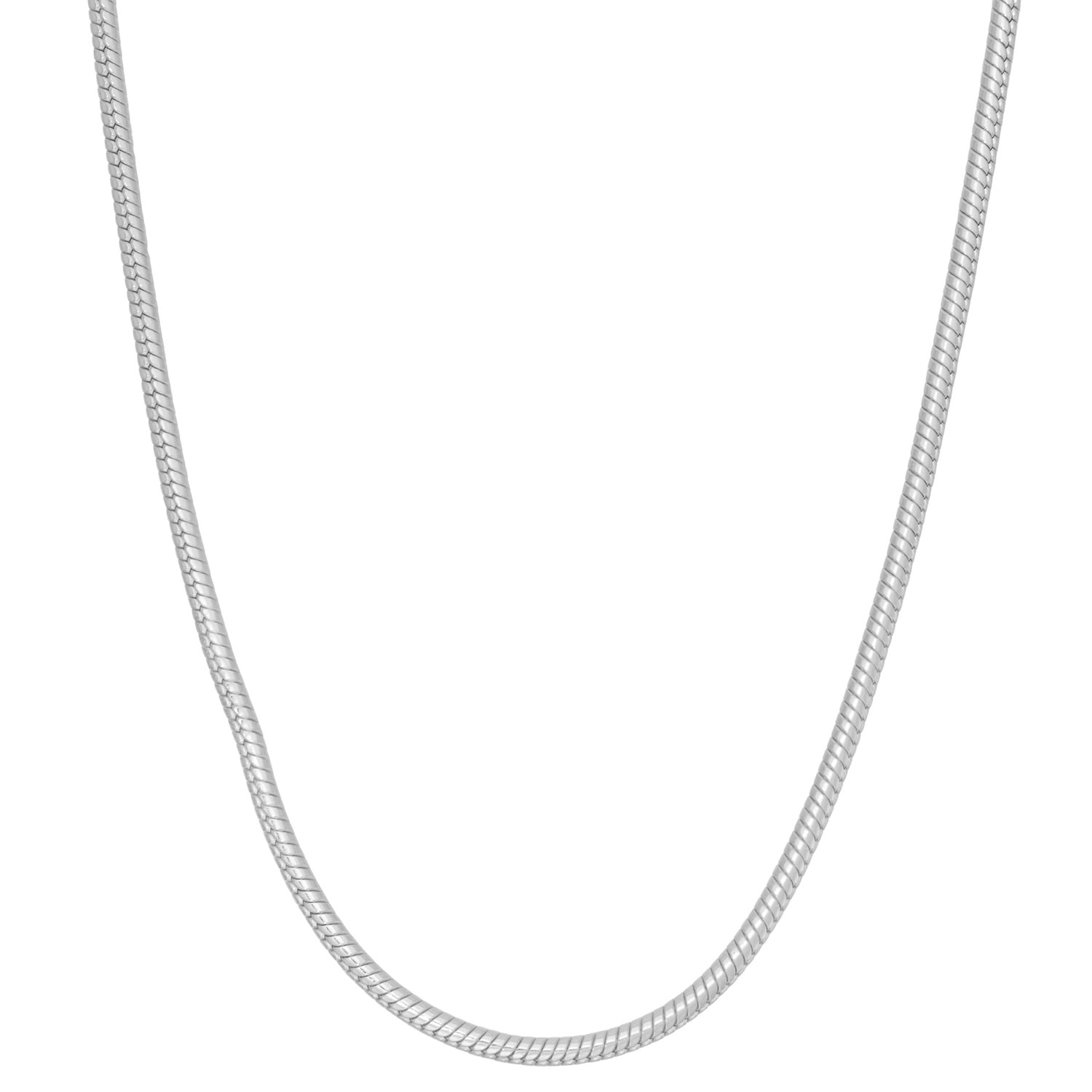 Unisex Adult Sterling Silver 24 Inch Chain Necklace