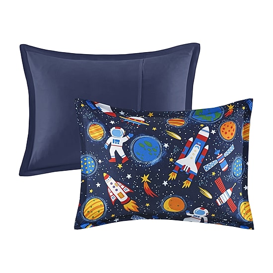Intelligent Design Kids Conner Transportation Comforter Set with decorative pillow