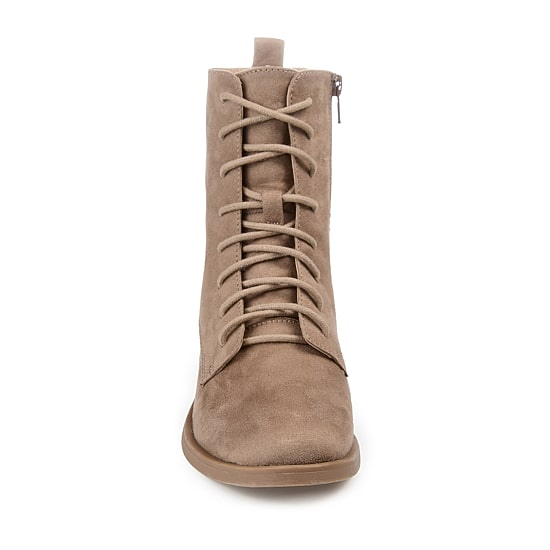 Journee Collection Womens Vienna Block Heel Combat Boots