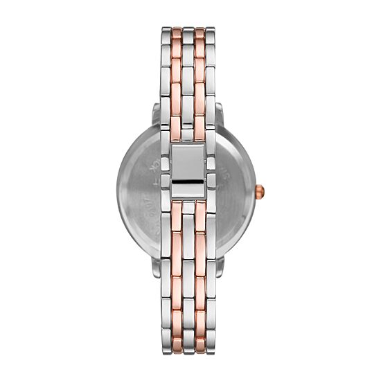 Geneva Womens Crystal Accent Two Tone Bracelet Watch Fmdjm236