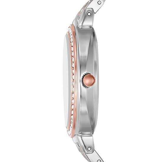 Geneva Womens Crystal Accent Two Tone Bracelet Watch Fmdjm236