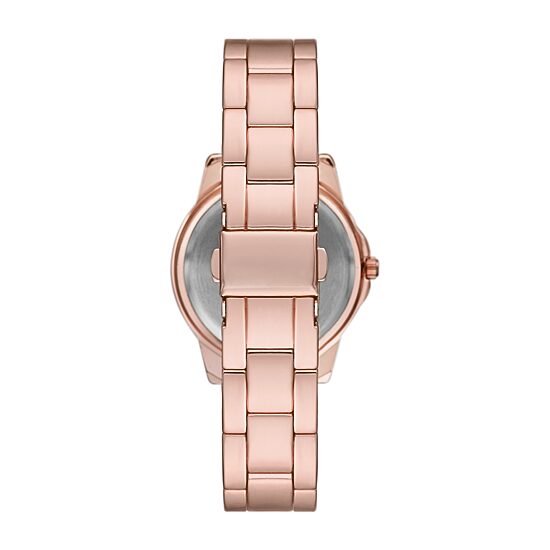 Geneva Ladies Womens Crystal Accent Rose Goldtone Bracelet Watch Fmdjm240