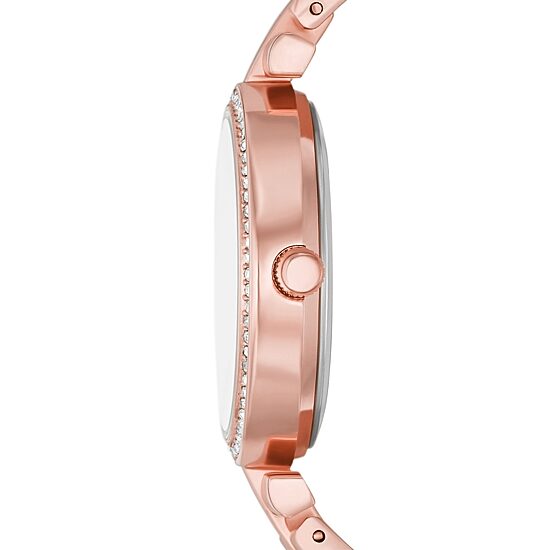 Geneva Womens Crystal Accent Rose Goldtone 2-pc. Watch Boxed Set Fmdjset068