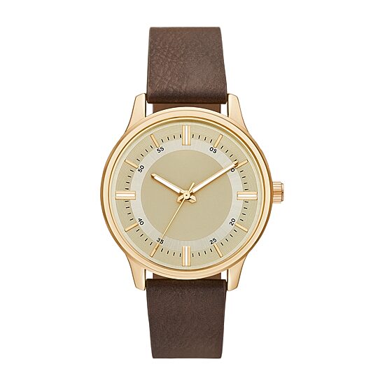 Mens Brown Strap Watch Fmdjo227
