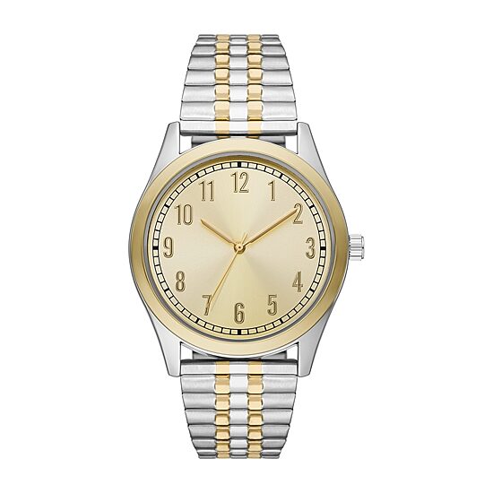 Mens Two Tone Stainless Steel Expansion Watch Fmdjo234