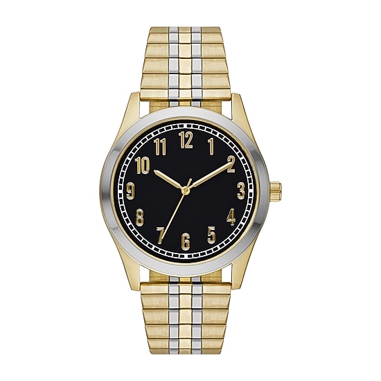 Mens Two Tone Stainless Steel Expansion Watch Fmdjo235