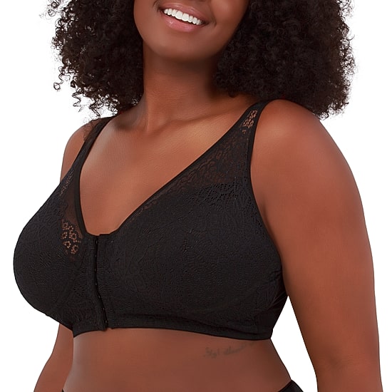 Leading Lady  The Nora - Shimmer Support Back Lace Front-Closure Bra - 5530