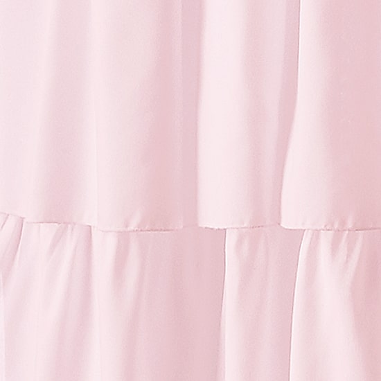CHF Flounced Rod Pocket Light-Filtering Single Curtain Panel