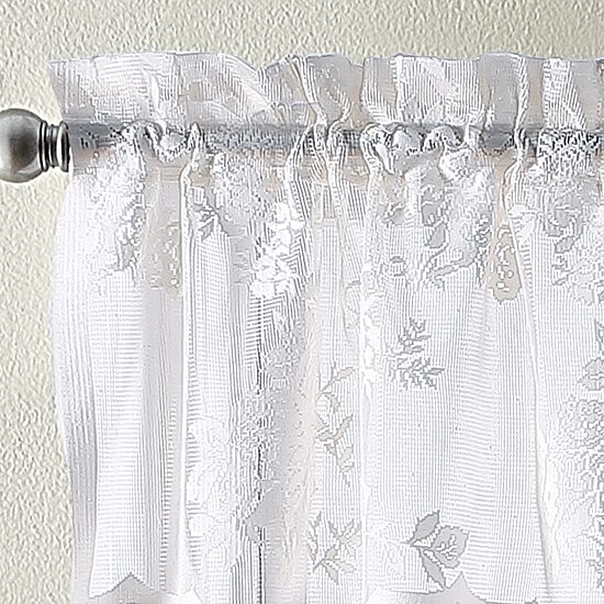 CHF Sibella Lace Rod Pocket Tailored Valance