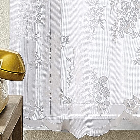 CHF Sibella Lace Rod Pocket Tailored Valance