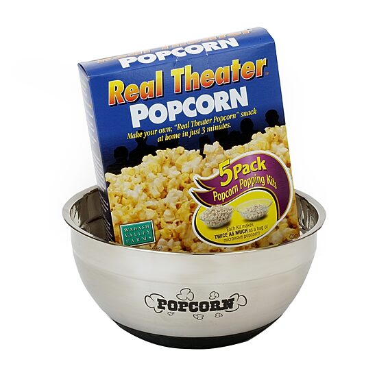 Wabash Valley Farms Steel Bowl & Popcorn