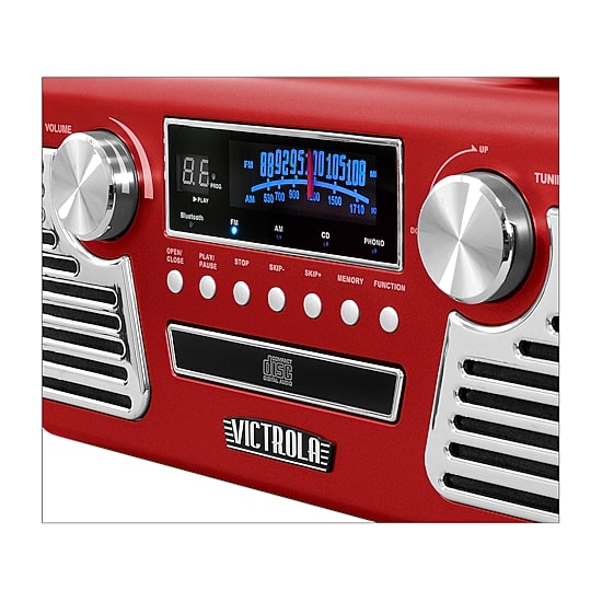 Victrola V50-200 50's Retro Stereo with Turntable, CD Player and Bluetooth