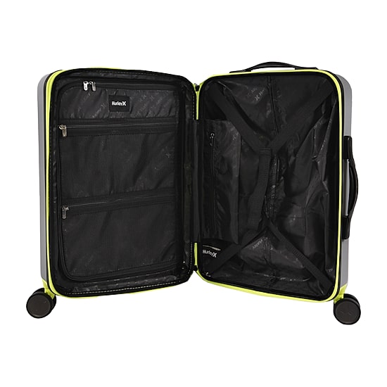 Hurley Suki 21 Inch Hardside Lightweight Carry-On Spinner Luggage