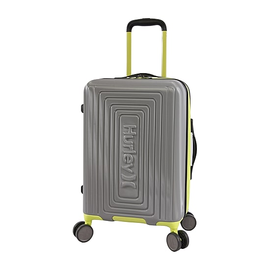 Hurley Suki 21 Inch Hardside Lightweight Carry-On Spinner Luggage