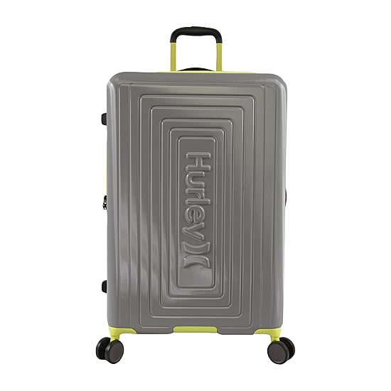 Hurley Suki 29 Inch Hardside Lightweight Checked Spinner Luggage
