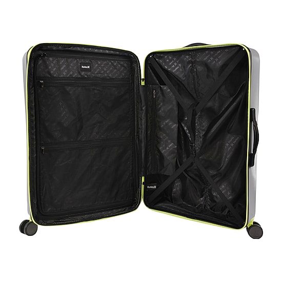 Hurley Suki 29 Inch Hardside Lightweight Checked Spinner Luggage
