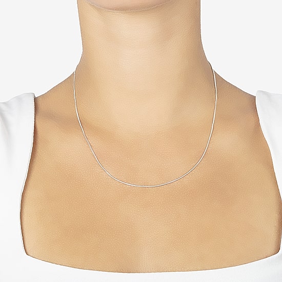 Silver Treasures Made in Italy Sterling Silver 16-30" Round Magic Chain Necklace