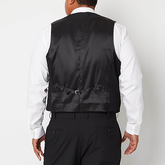 J. Ferrar Mens Stretch Fabric Slim Fit Suit Vest