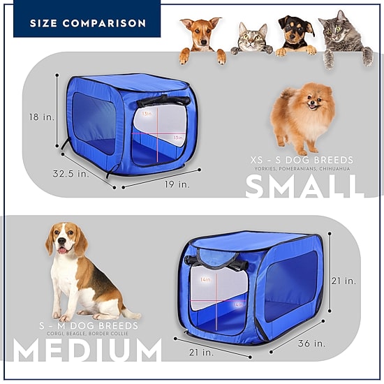 Beatrice Home Fashions Solid Pop Up Kennel Dog Crate