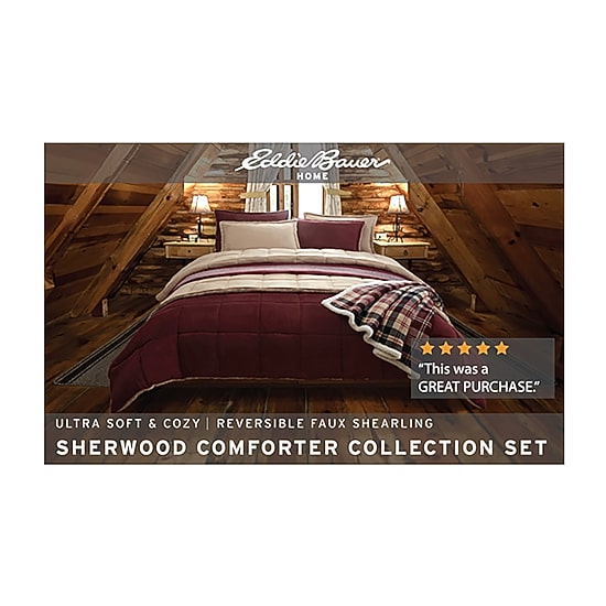 Eddie Bauer Sherwood Midweight Reversible Comforter Set