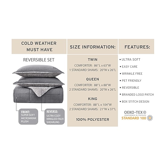 Eddie Bauer Sherwood Midweight Reversible Comforter Set