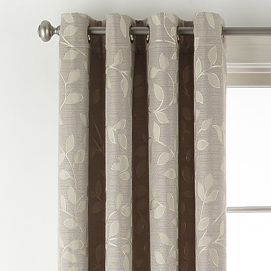 Linden Street Gwen Leaf Grommet Top Light-Filtering Single Curtain Panel