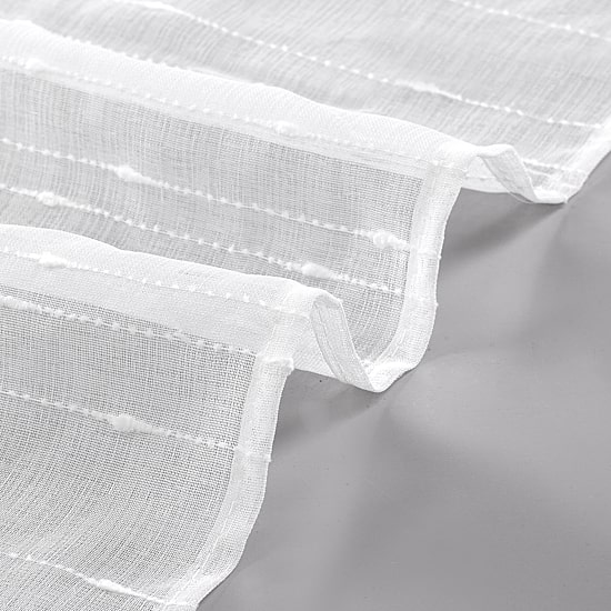 Laura Ashley Lehman Rod Pocket Sheer Set of 4 Curtain Panel