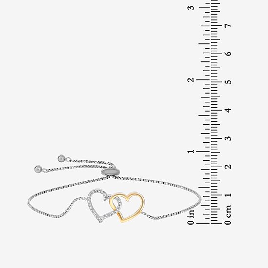 DiamonArt® 1 1/10 CT. T.W.  White Cubic Zirconia Sterling Silver Heart 2-pc. Jewelry Set