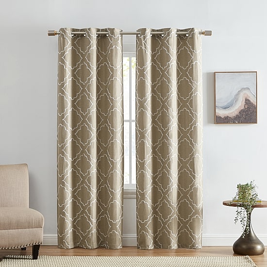 Threadmade Valian Grommet Top Energy Saving Blackout Set of 2 Curtain Panel