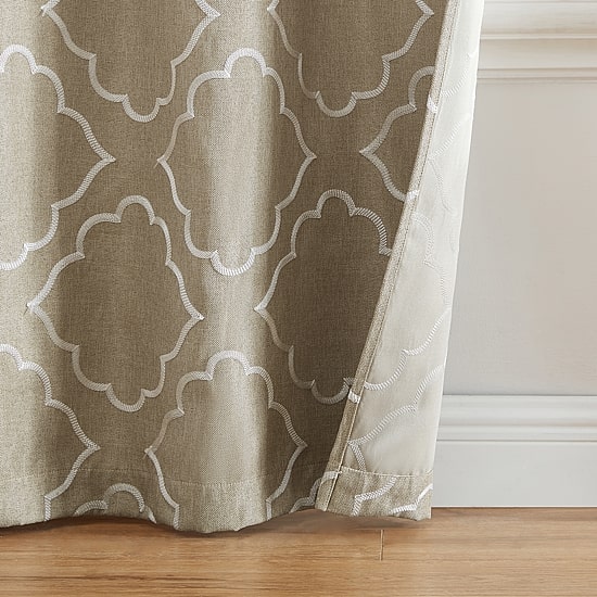 Threadmade Valian Grommet Top Energy Saving Blackout Set of 2 Curtain Panel