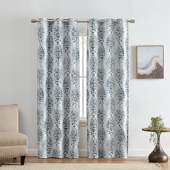 Threadmade Raja Grommet Top Energy Saving Blackout Set of 2 Curtain Panel