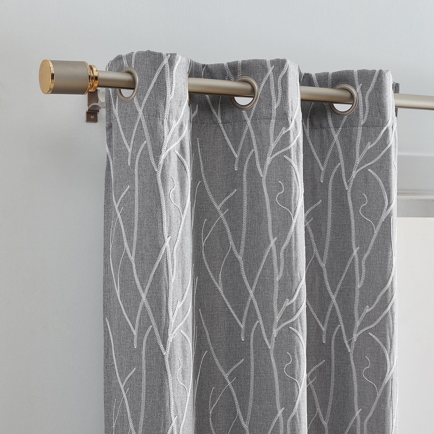 Elrene Home Fashions Sterling Grommet Top Energy Saving Blackout Set of 2 Curtain Panel