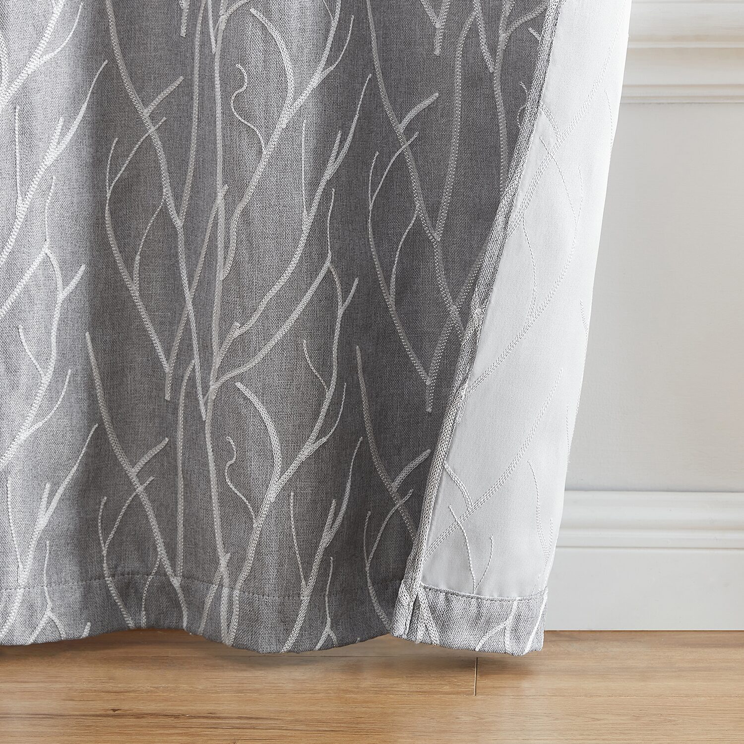 Elrene Home Fashions Sterling Grommet Top Energy Saving Blackout Set of 2 Curtain Panel