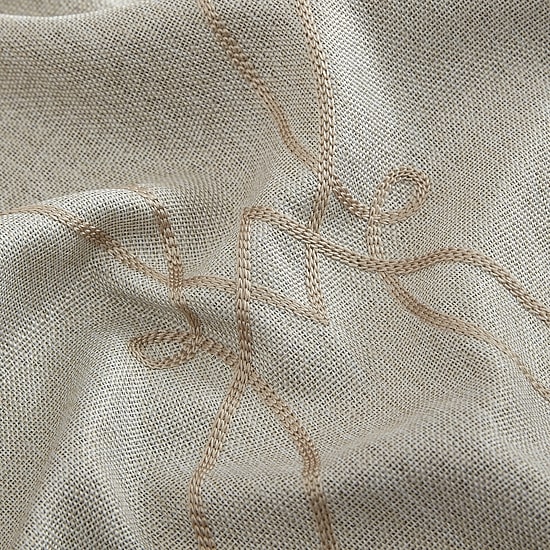 Threadmade Palmetto Grommet Top Energy Saving Blackout Set of 2 Curtain Panel