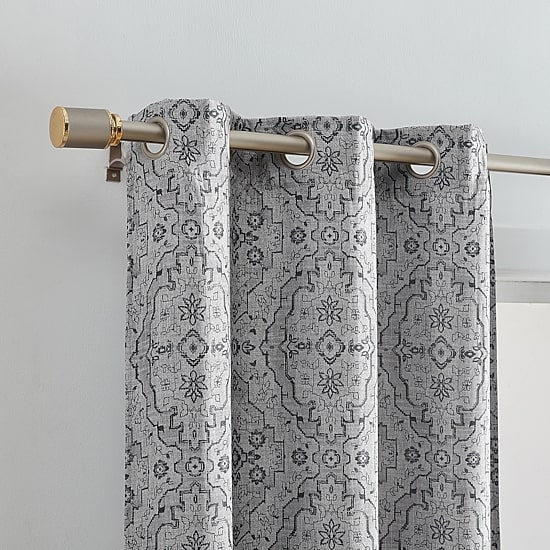 Threadmade Berber Grommet Top Energy Saving Blackout Set of 2 Curtain Panel
