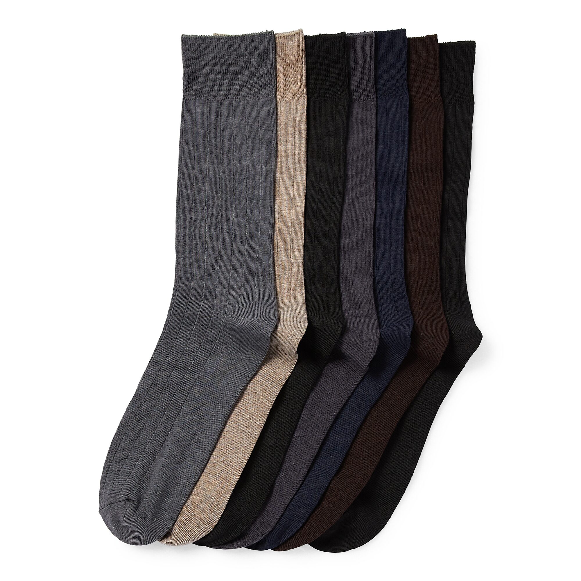 Van Heusen Mens 7 Pair Crew Socks