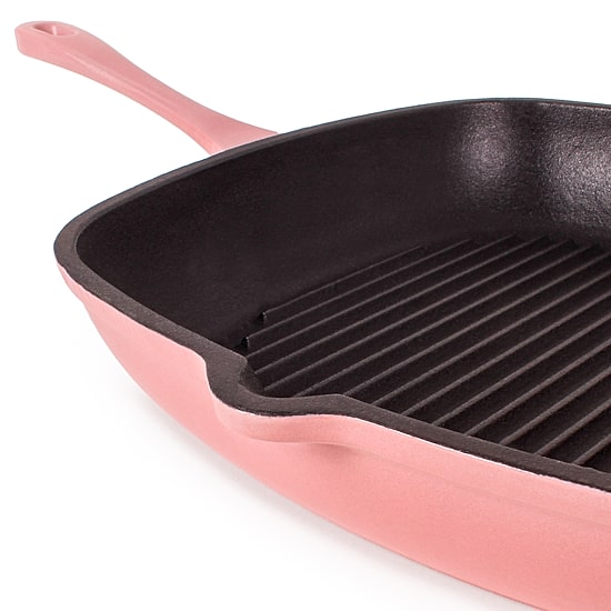BergHOFF Neo Cast Iron 3-pc. Grill Pan and Slotted Steak Press