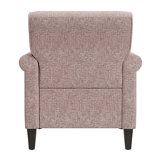 Jean Traditional Rolled Arm Accent Chair with Pewter Nailheads in Chenille