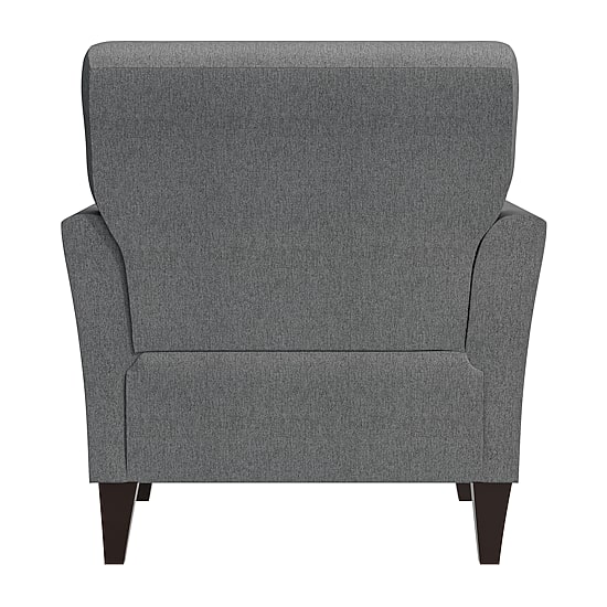 Alex Transitional Flared Arm Accent Chair in Velour