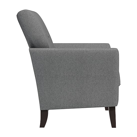 Alex Transitional Flared Arm Accent Chair in Velour