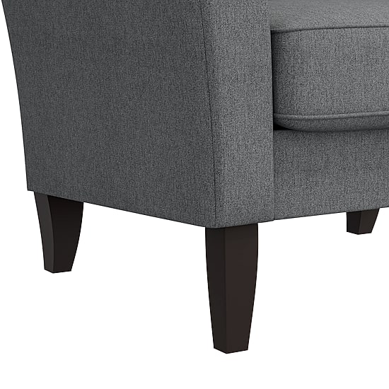 Alex Transitional Flared Arm Accent Chair in Velour