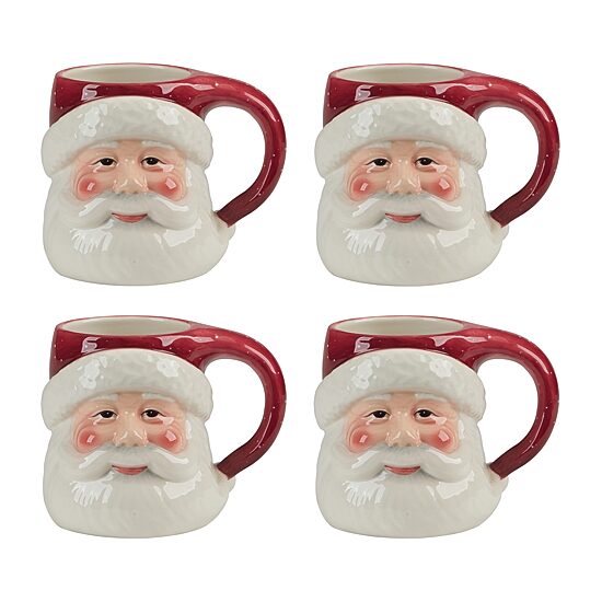 Certified International Santa's Secret 4-pc. Coffee Mug