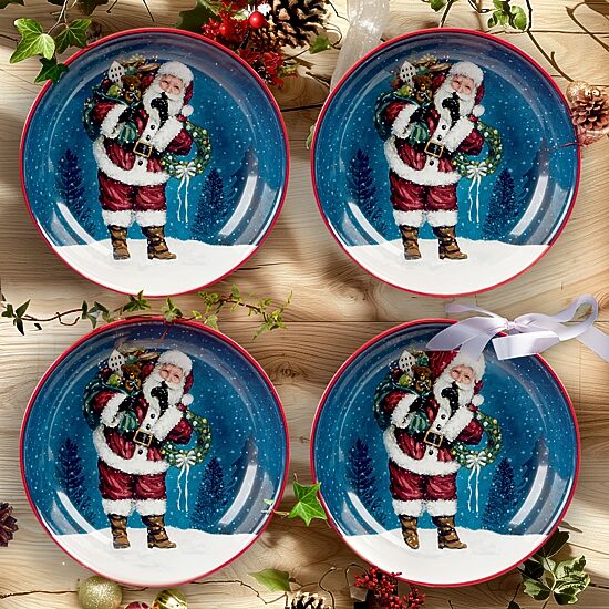 Certified International Snowman Greetings 4-pc. Earthenware Soup Bowl