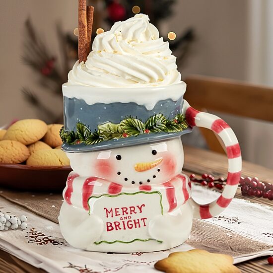 Certified International Snowman Greetings 4-pc. Holiday Coffee Mug