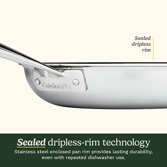 Cuisinart FusionElite Tri-Ply Stainless Steel 8" Skillet